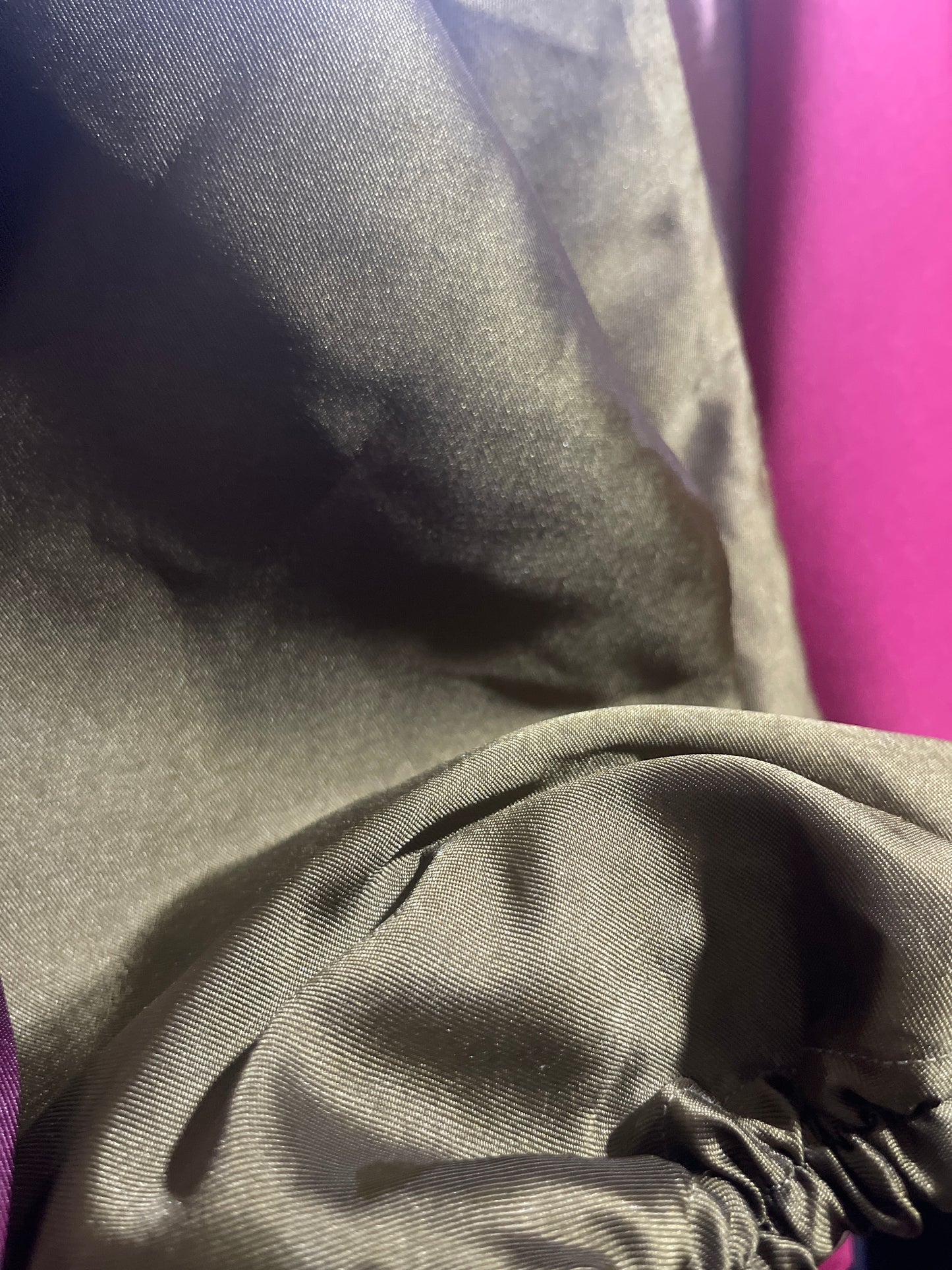 (Shinny Face Mikado) Olive Naima Dress - Size 20
