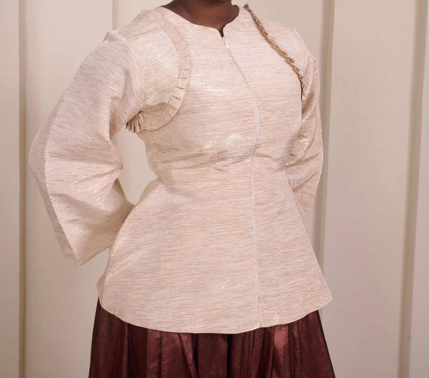 Faiza Damask Top