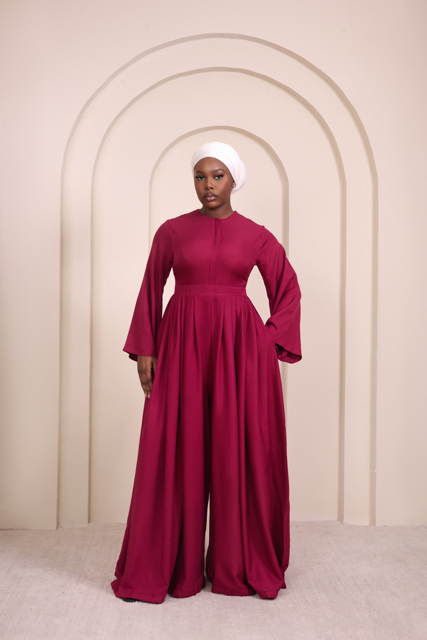 Ummi Jumpsuit- Magenta
