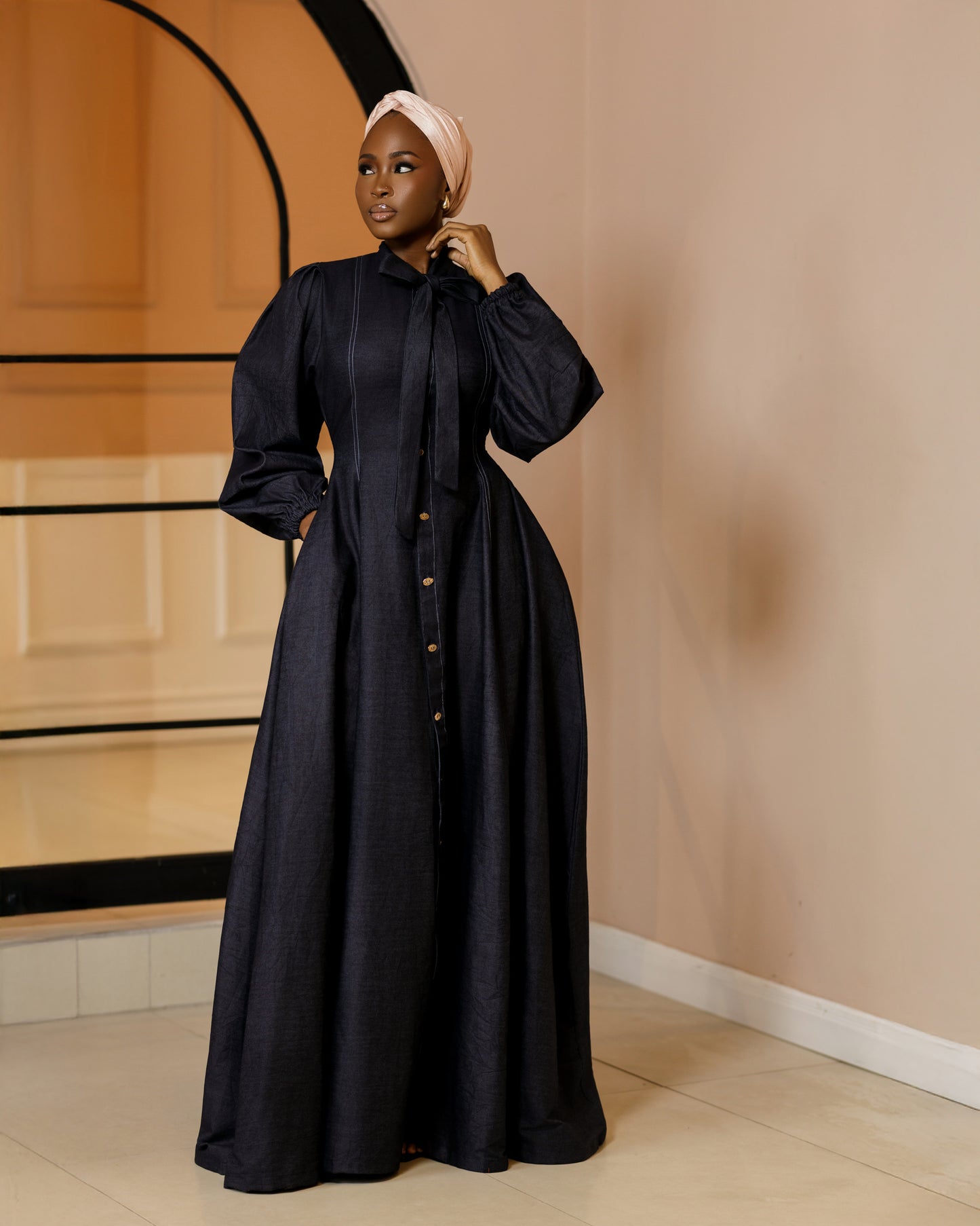 Ife Shirt Dress -  Denim