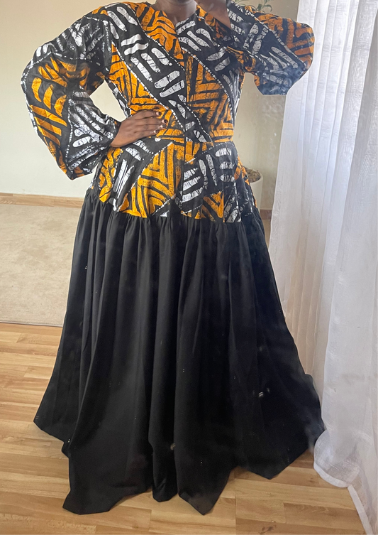 (Adire) Samira Dress - Size 14