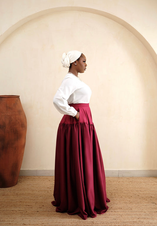 Samira Two-Tone Skirt
