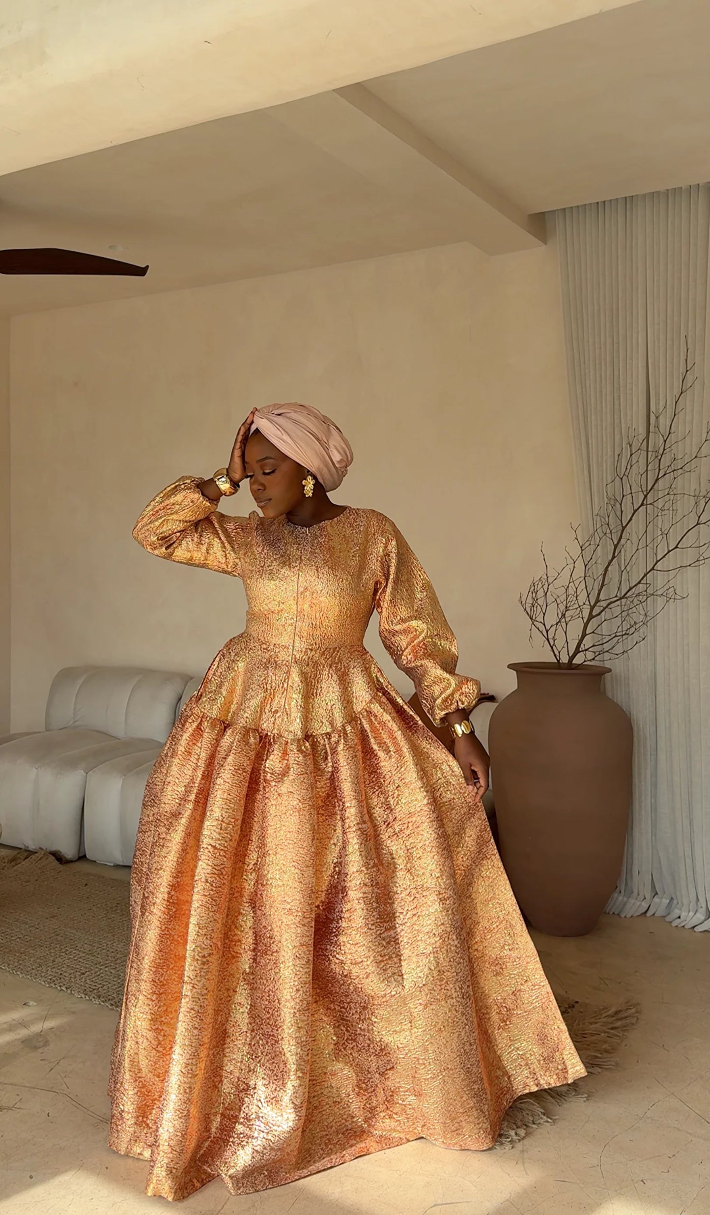 (purple) Damask Samira Dress - Size 12