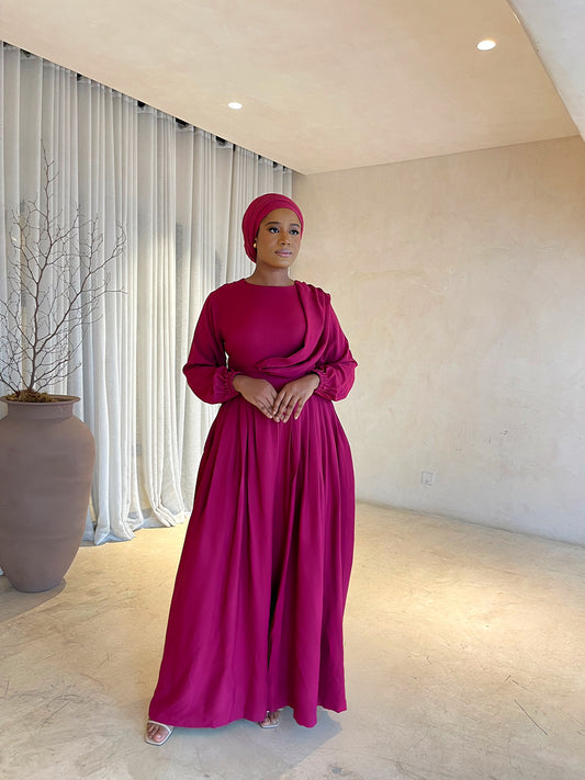 Nafiah Jumpsuit- Magenta